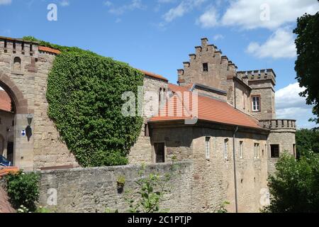 Schloss Saaleck bei Hammelburg Stockfoto