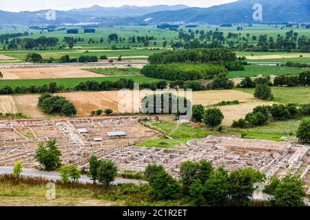 Archäologische Stätte von Philippi, König Philipp II Filippoi, Vorort von Kavala, Ostmakedonien und Thrakien, Griechenland, Europa Stockfoto