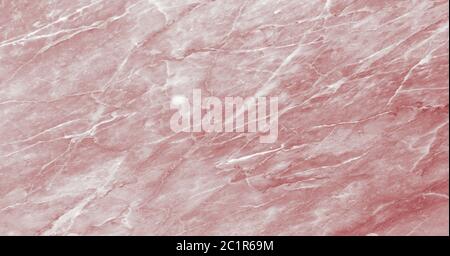Nahaufnahme Oberfläche abstraktes Marmormuster auf dem rosa Marmor Stein Boden Textur Hintergrund. Stockfoto
