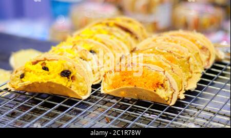 Thailändische Crepes (Khanom bueang) Stockfoto