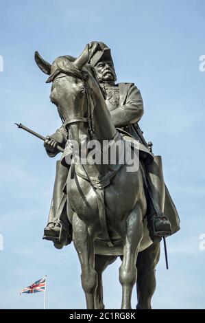 Prinz George, Herzog von Cambridge (1819 - 1904) . Monument bei der Horseguard's Parade, London. Er war Oberbefehlshaber der britischen Armee von 1856 - 1895. P Stockfoto