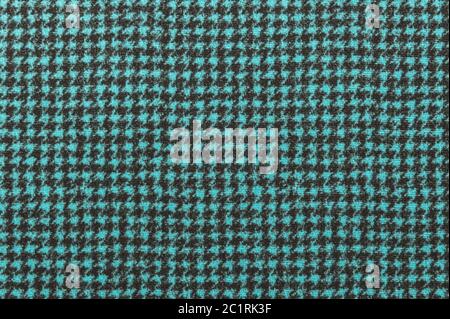 Texturierte Hintergrundfläche von textilen Polstermöbeln Nahaufnahme. Grau blaue Farbe Stoff Struktur Stockfoto