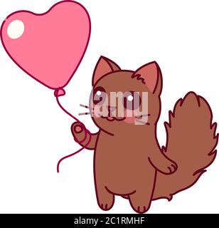vektor niedlichen Cartoon kleine Katze. Cartoon-Charakter Stock Vektor