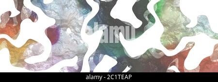 Kreative moderne Figur Hintergrund-Element mit Oberflächenstruktur und rosig braun, dunkelgrau und hellgrau Farben auf weißem Hintergrund. Stockfoto