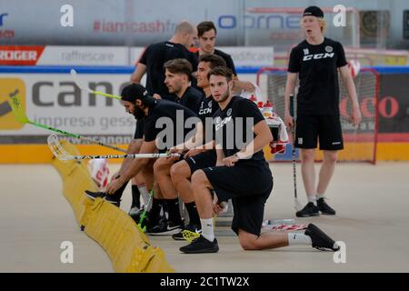 Lugano, Schweiz. Juni 2020. 15.06.20, Lugano, Corner Arena, Eishockey, Training nach Corona Virus: HC Lugano Credit: SPP Sport Press Photo. /Alamy Live Nachrichten Stockfoto