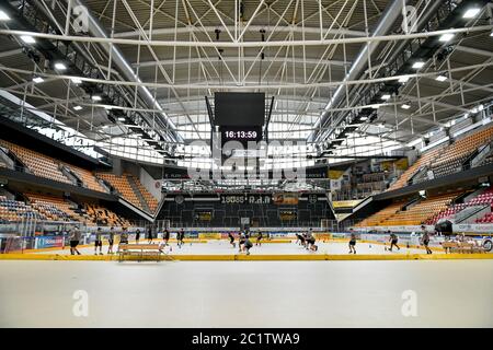 Lugano, Schweiz. Juni 2020. 15.06.20, Lugano, Corner Arena, Eishockey, Training nach Corona Virus: HC Lugano Credit: SPP Sport Press Photo. /Alamy Live Nachrichten Stockfoto