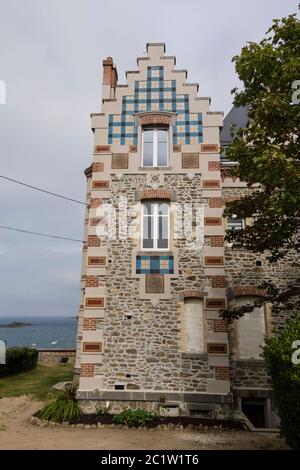 Attraktive Immobilien, Dinard, Bretagne, Frankreich Stockfoto