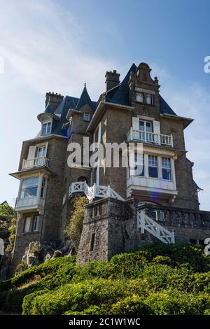 Attraktive Immobilien, Dinard, Bretagne, Frankreich Stockfoto