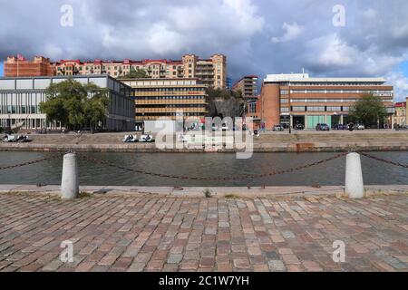 Göteborg, Schweden - 26. AUGUST 2018: Blick auf die Stadt Göteborg, Schweden. Göteborg ist die zweitgrößte Stadt in Schweden mit 1 Millionen Einwohnern in der Stockfoto