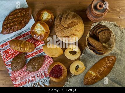 Russisches Gebäck Stockfoto