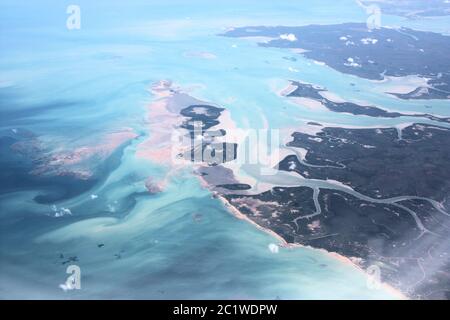 Australien Northern Territory Landschaft Luftaufnahme. Dundee Beach und Flussmündung in der Nähe von Darwin. Stockfoto