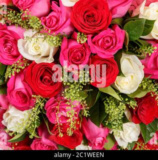 Bunte Blume Hintergrund. Natur Hintergrund von Blumen. Blumenstrauß Stockfoto