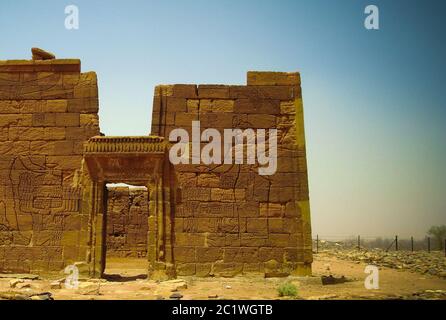 Die Ruinen der Tempel Apademak Kush Zivilisation, Naqa, Meroe, Sudan Stockfoto