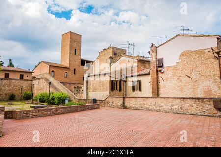 Certaldo Stadt und Gemeinde der Toskana, Italien, in der Nähe von Florenz, im Valdelsa Stockfoto