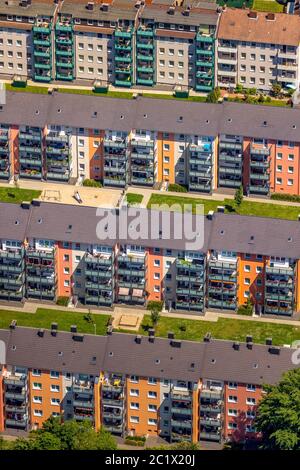 Villa in der Horststraße Viva-West nach Renovierung 2015 in Dorneburg, 29.05.2019, Luftbild, Deutschland, Nordrhein-Westfalen, Ruhrgebiet, Herne Stockfoto