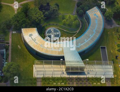 CHEMPARK Leverkusen Bayer, Verwaltungszentrum Carl-Duisberg-Park, 05.06.2020, Luftbild, Deutschland, Nordrhein-Westfalen, Rheinland, Leverkusen Stockfoto