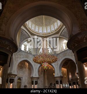 Details des Innenausstattes der Sheikh Zayed Moschee, Abu-Dhabi, VAE Stockfoto