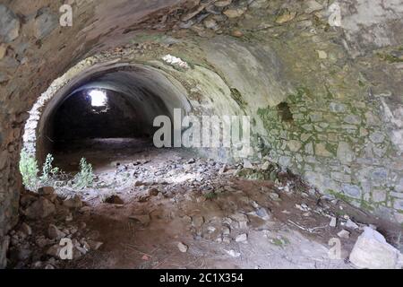 Palinuro – Interno del Fortino di Monte d'Oro Stockfoto