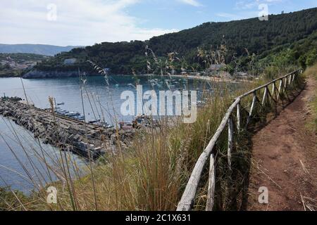 Palinuro – Sentiero a Punta del Fortino Stockfoto