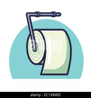 WC-Papier Stock Vektor