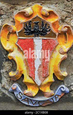 Wappen von Savona Stockfoto