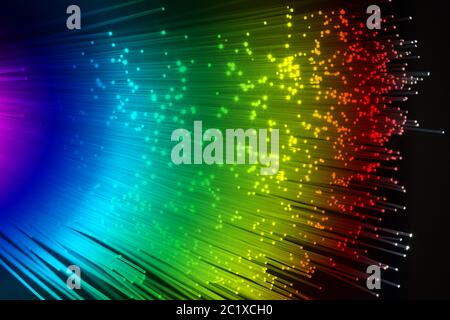 optische Faser Stockfoto