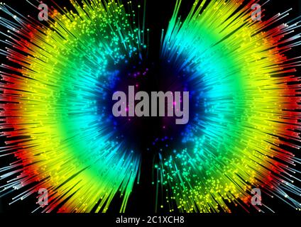 optische Faser Stockfoto