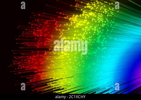 optische Faser Stockfoto