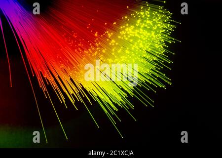 optische Faser Stockfoto