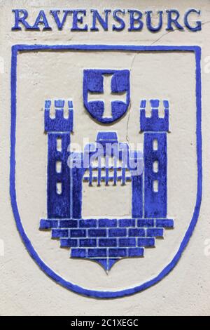 Wappen von Ravensburg Stockfoto