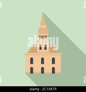 Architektur Riga Gebäude Ikone. Flache Illustration der Architektur Riga Gebäude Vektor-Symbol für Web-Design Stock Vektor