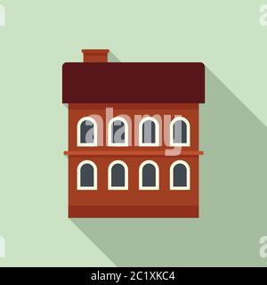 Ikone des Rigaer Gebäudes. Flache Illustration von Riga Gebäude Vektor-Symbol für Web-Design Stock Vektor