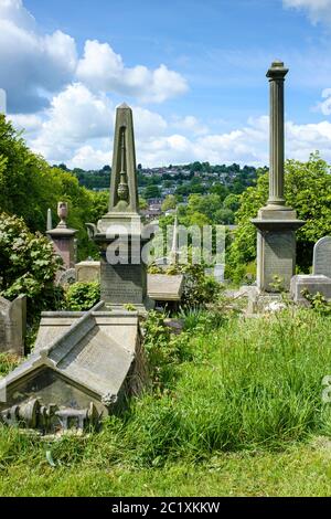 Blackburn Cemetery, Blackburn, Lancashire, Großbritannien. Wo der 'Britische Riese' Fredrick Kempster begraben ist Stockfoto