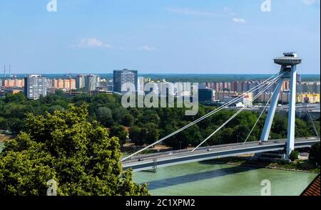 Brücke von den slowakischen Nationalaufstand Stockfoto