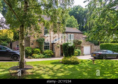 Hübsches Dorfhaus in South Yorkshire Stockfoto
