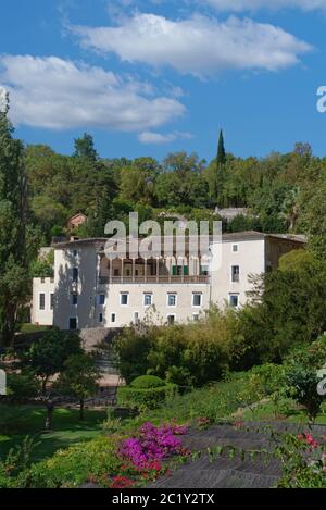 Villa La Granja, ein Museum der Traditionen und Geschichte Mallorcas, Esporles, Mallorca, August. Stockfoto