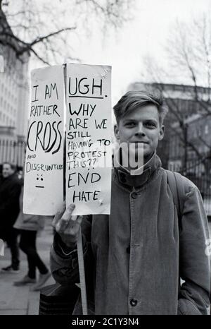 "Nein zum Rassismus"-Kundgebung, London, Großbritannien. März 2018 Stockfoto