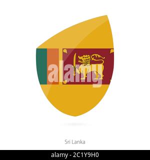 Flagge Sri Lankas. Vektorgrafik. Stock Vektor