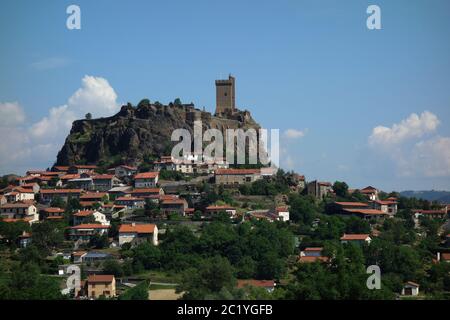 La Forteresse de Polignac in Frankreich Stockfoto