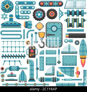 Ersatzteilsatz Stock Vektor