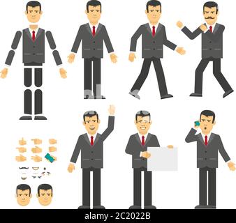 Unternehmer Konstrukteur Stock Vektor