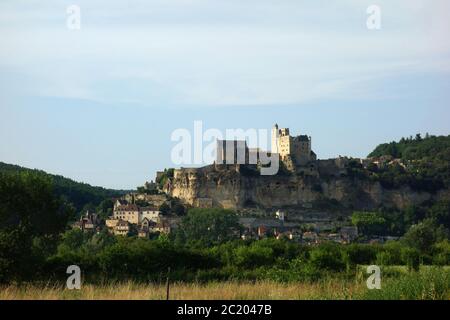 Schloss Beynac in der Dordogne in Frankreich Stockfoto