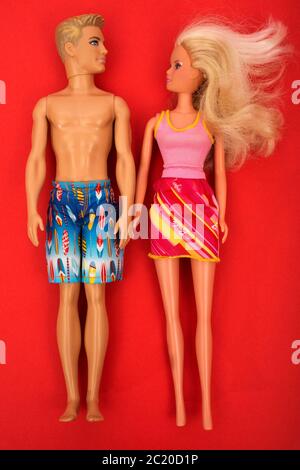 Ken und Barbie Puppen Stockfoto