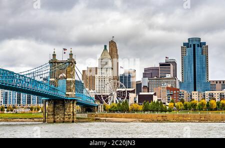 Stadtbild von Cincinnati in Ohio, USA Stockfoto