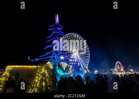 Le barcares Dorf de noel in Frankreich. Stockfoto