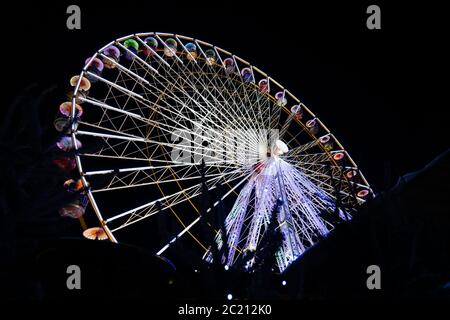 Le barcares Dorf de noel in Frankreich. Stockfoto