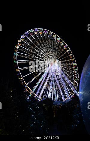 Le barcares Dorf de noel in Frankreich. Stockfoto