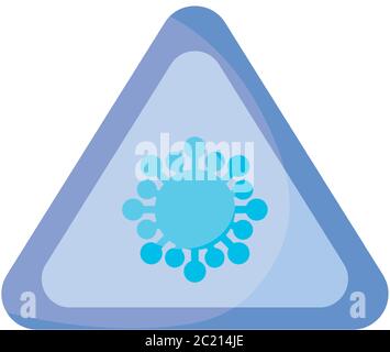 Lockdown Pandemie neuartige Coronavirus , flache Stil Symbol Vektor Illustration Design Stock Vektor