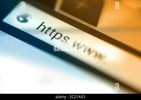 https - Sicherheit - symbolfoto Stockfoto