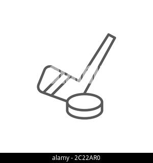 Eishockey Vektor Symbol Symbol Sport isoliert auf weißem Hintergrund Stock Vektor